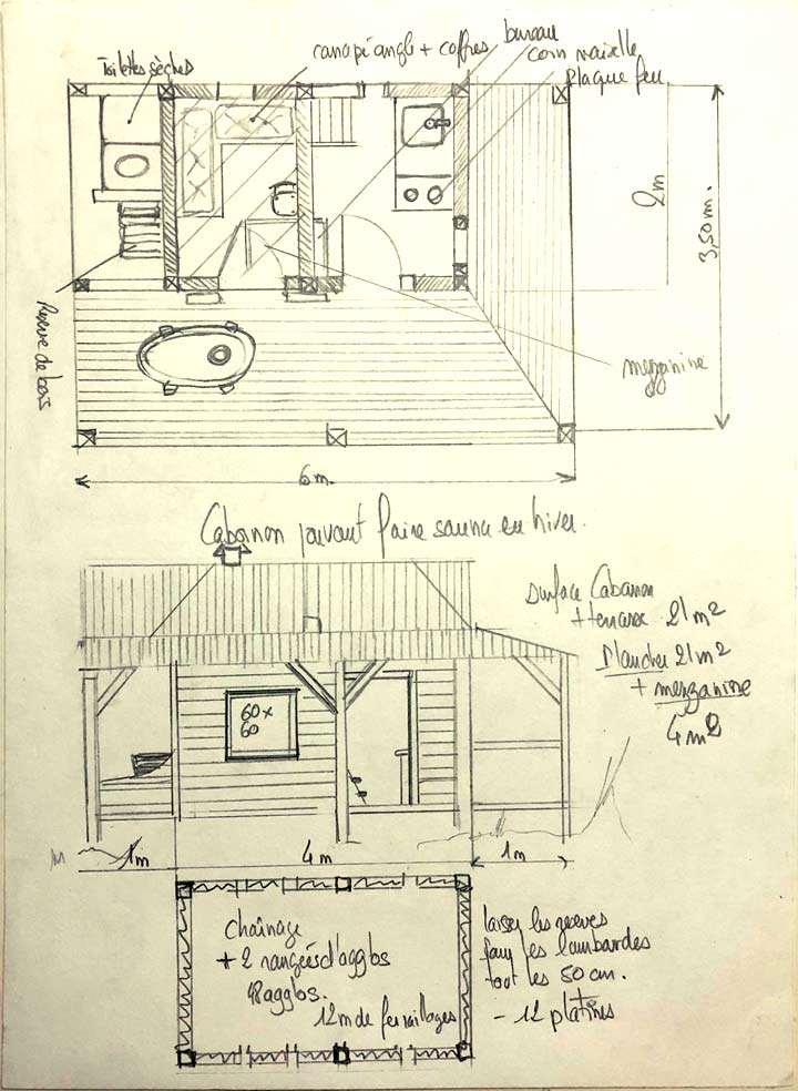 plan de cabane