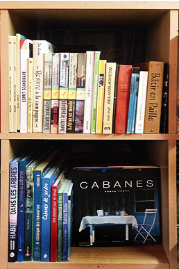 Bibliothèque de livres de cabanes